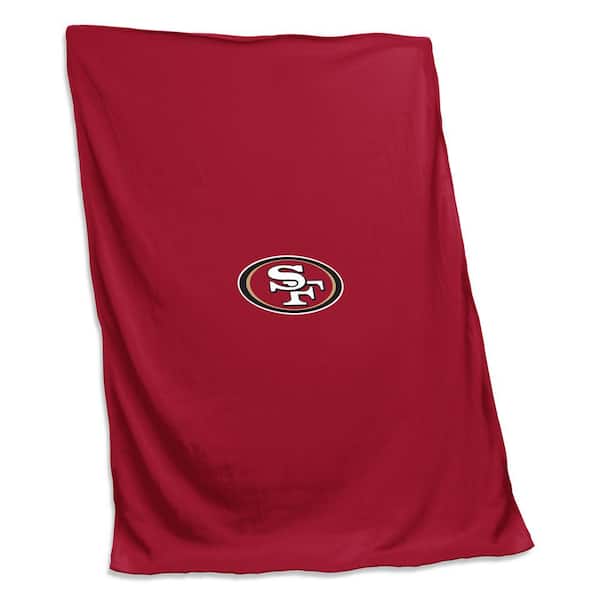 logobrands San Francisco 49ers Red Polyester Sweatshirt Blanket
