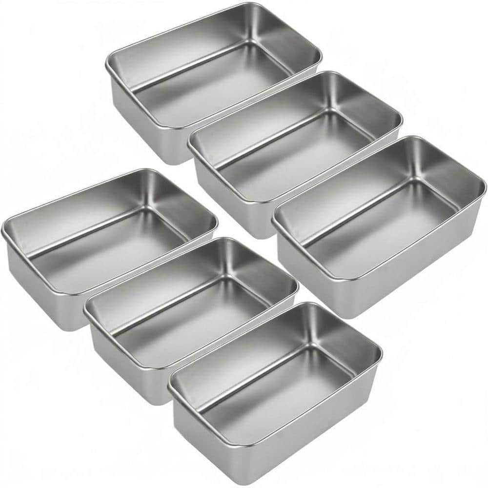まゆT＋ラババンセット LAIFUCAM Stainless Steel Loaf Pan 6 pcs Non-Magnetic Metal Bread