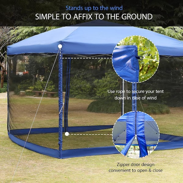 Home Bedroom Mosquito Bug Net Block Easy Pop-Up & Foldable Free Standing  Tent