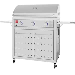 Premium 3-Burner Natural Gas Grill in 304 Stainless Steel