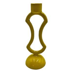 Lemon Yellow Modern Candle Holder