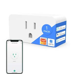Smart Plug Mini Outlets Support Alexa and Google Assistant with Energy Monitoring in White
