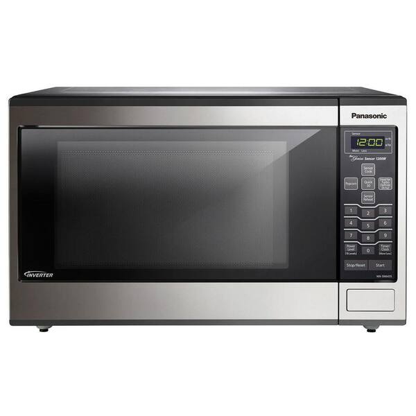 Panasonic 1.2 cu. ft. 1200-Watt Countertop/Built-In Microwave in Stainless Steel with Inverter Technology and Sensor Cooking