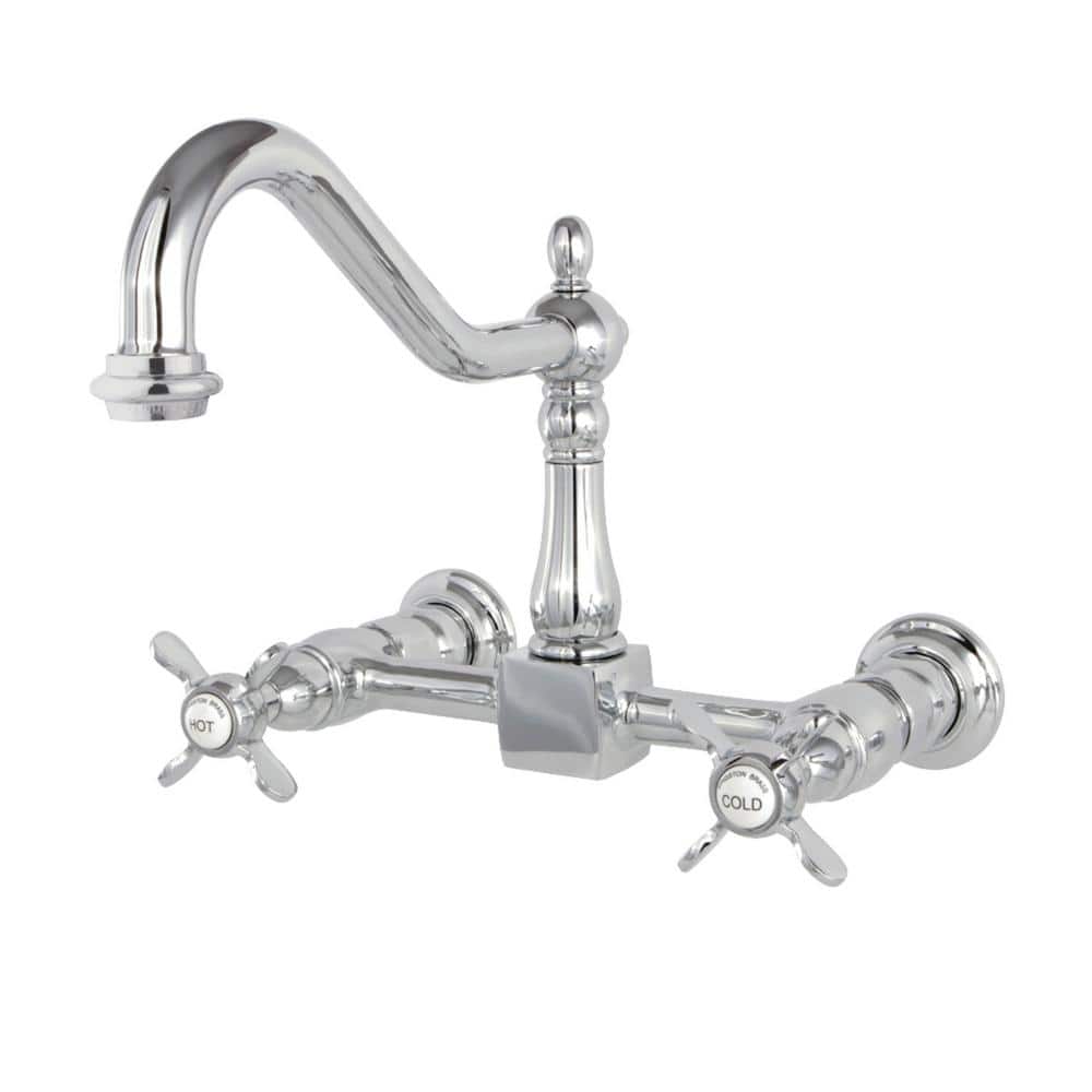 Essex 2-Handle Wall-Mount Standard Kitchen Faucet in Polished Chrome price history on PriceWatchPro