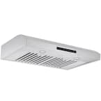 Slim 30 in. 350 CFM Ducted Under Cabinet Range Hood with Auto Night Light in Stainless Steel