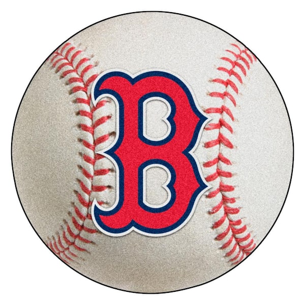 FANMATS MLB Boston Red Sox Photorealistic 27 in. Round Baseball Mat