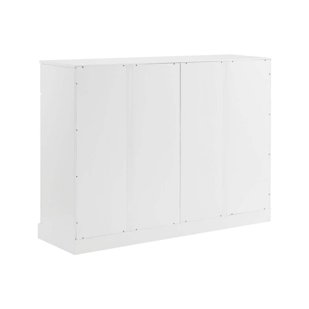 Stanton 53" White MDF and Birch Veneer Sideboard