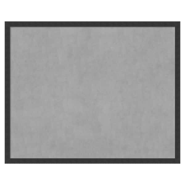 Amanti Art Mezzanotte Black 42 in. x 34 in. Framed Magnetic Board
