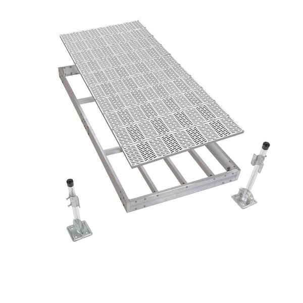 4 ft. x 40 ft. Aluminum Stationary Dock Kit w/ Signature Top -4 Section