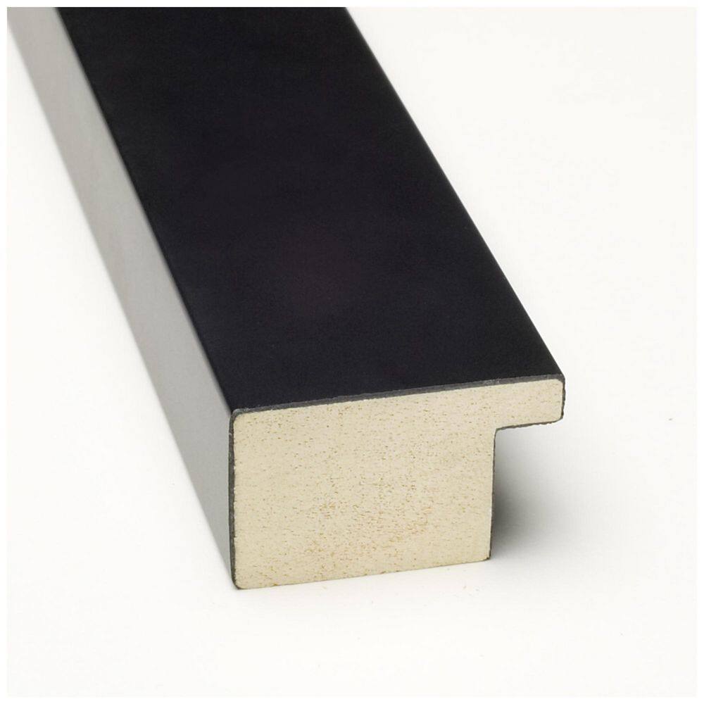 Mezzanotte Black Full Length Rectangular Wood Vanity Mirror