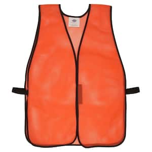 Orange Mesh High Visibility Safety Vest (One Size Fits All)