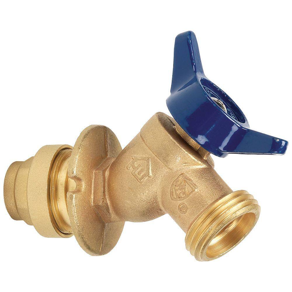 BK Products ProLine 1/2 Inch Solder-Type Brass Sillcock Valve - Mueller Streamline 104-406 - Made In Taiwan