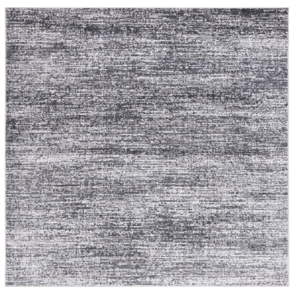Grey Square Rug SAFAVIEH Shivan Grey/Dark Grey 7 ft. x 7 ft. Abstract Geometric ...