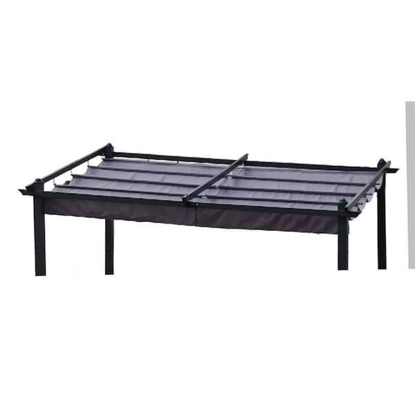 Angel Sar 13 ft. x 10 ft. Polyester Replacement Canopy Top Cover Fabric for Outdoor Patio Retractable Pergola Sun-Shelter Canopy