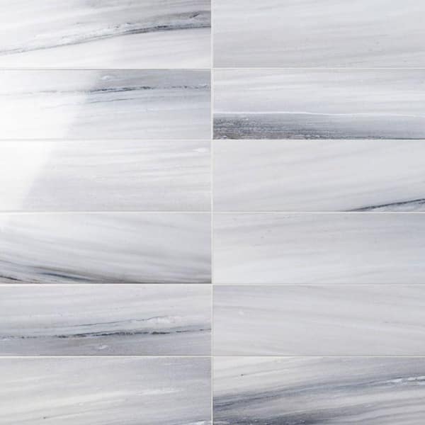 Samoa Blue 7.87 in. x 23.62 in. Polished Ceramic Wall Tile (10.32 sq. ft./Case)