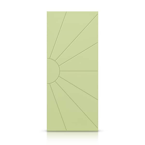 CALHOME 42 in. x 80 in. Hollow Core Sage Green Stained Composite MDF Interior Door Slab