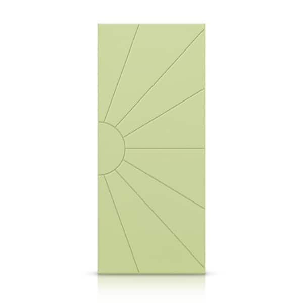 CALHOME 24 in. x 84 in. Hollow Core Sage Green Painted Composite MDF Interior Door Slab