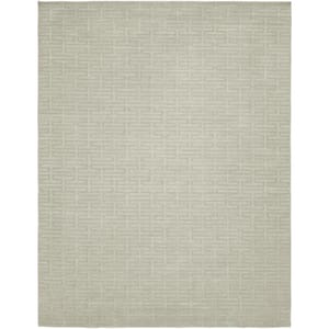 Avalon Grey 2 ft. x 10 ft. Solid Color Area Rug