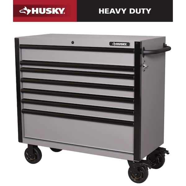 Heavy Duty 42 in. 7-Drawer Matte Gray Rolling Tool Cabinet