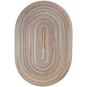 Greenwich Seaweed Multi 3 ft. x 5 ft. Oval Indoor Braided Area Rug