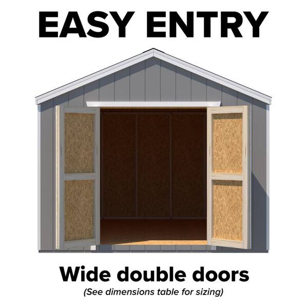 8x12 wood 2024 shed kit