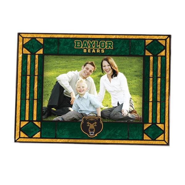 The Memory Company NCAA 4 in. x 6 in. Gloss Multicolor Art Glass Baylor Picture Frame
