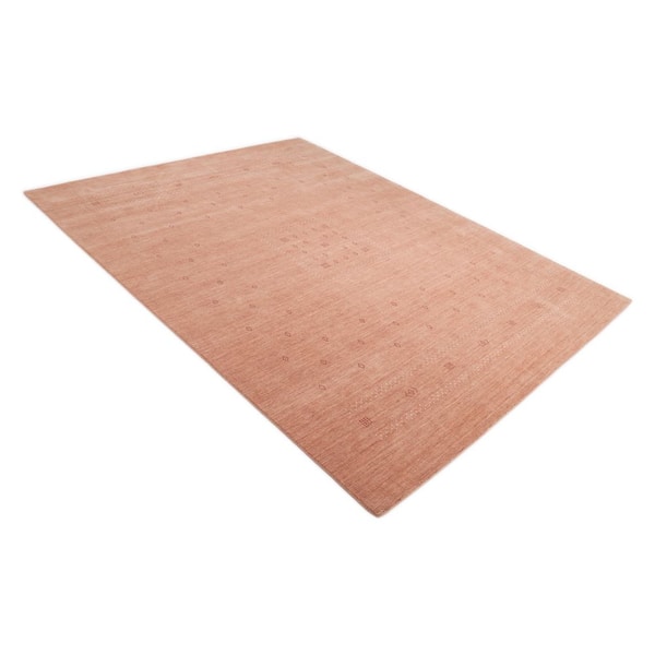 Simi Bohemian Peach 8 ft. x 10 ft. Handmade Area Rug