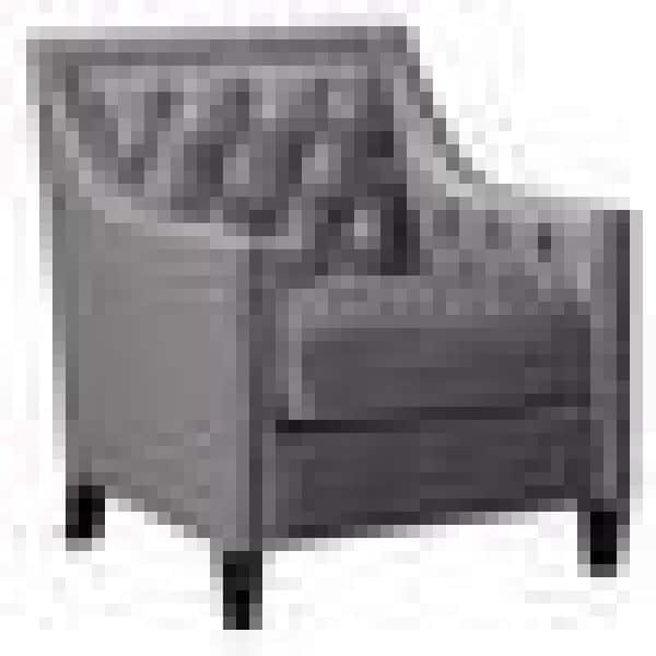 Teagan 30'' Gun Metal Gray Velvet Transitional Accent Chair