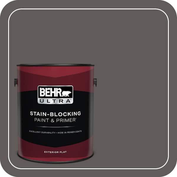 BEHR ULTRA 1 gal. #PPU18-19 Intellectual Flat Exterior Paint & Primer
