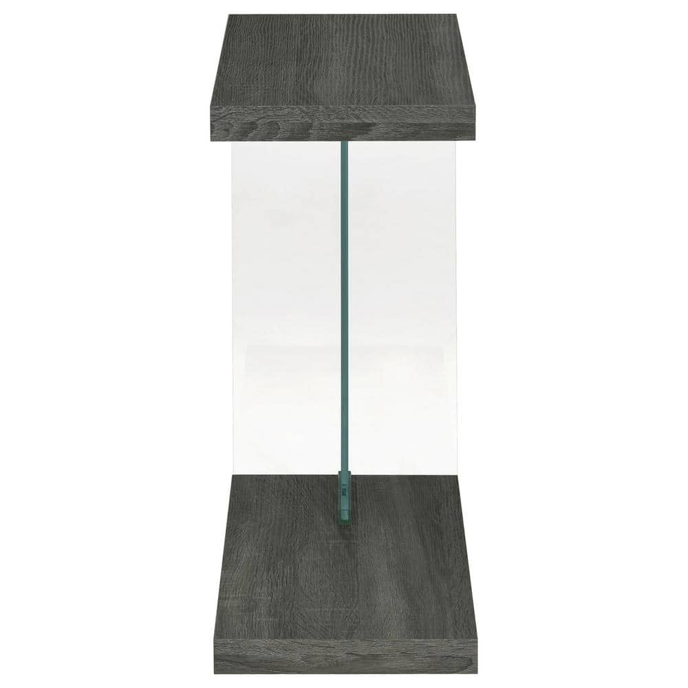 Weathered Grey Rectangular Wood Accent Table