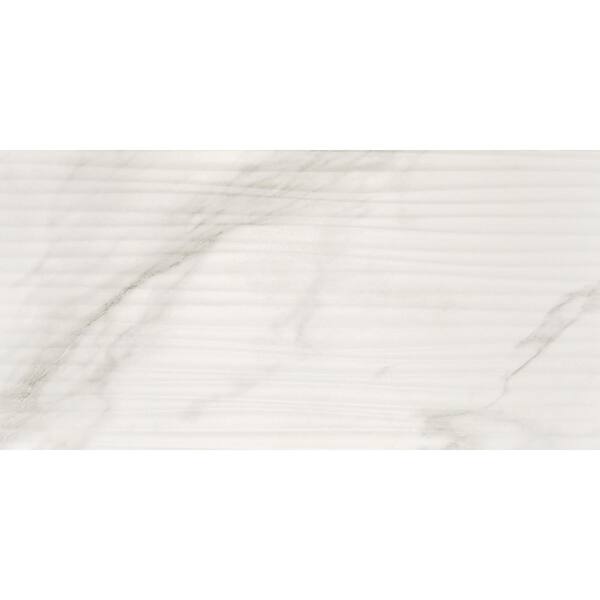 【パルティール】BRILLIANT WAVE Daltile Perpetuo Brilliant White 12 in. x 24 in. Satin Ceramic