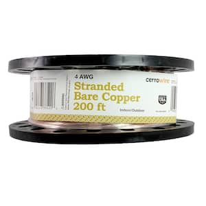 200 ft. 4-Gauge Stranded SD Bare Copper Grounding Wire