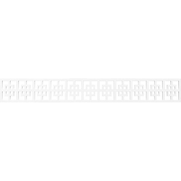 Ekena Millwork Cambridge Fretwork 0.375 in. D x 46.5 in. W x 6 in. L PVC Panel Moulding