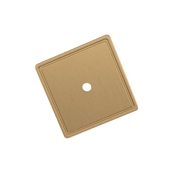 Thoreau 1-9/16 in. Square Champagne Bronze Knob Cabinet Backplate