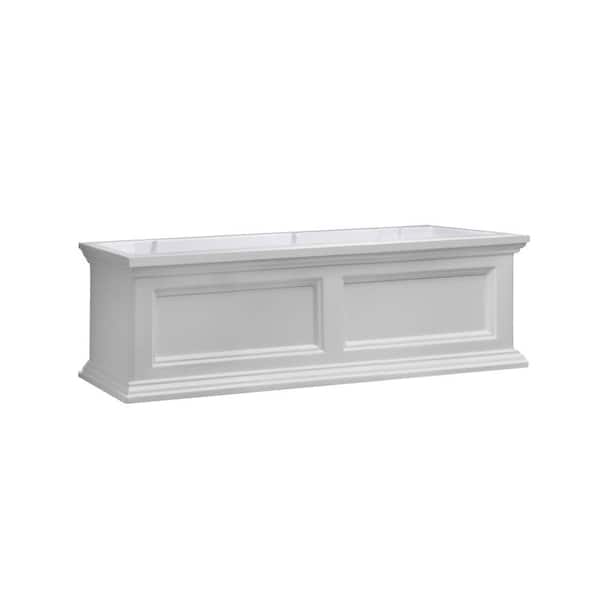 Mayne 36 in. x 11 in. White Plastic Window Box 5822W The Home Depot