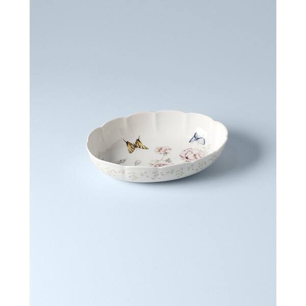 Lenox Butterfly Meadow Scalloped 9 in. Dia 2 Qt. Multi Color
