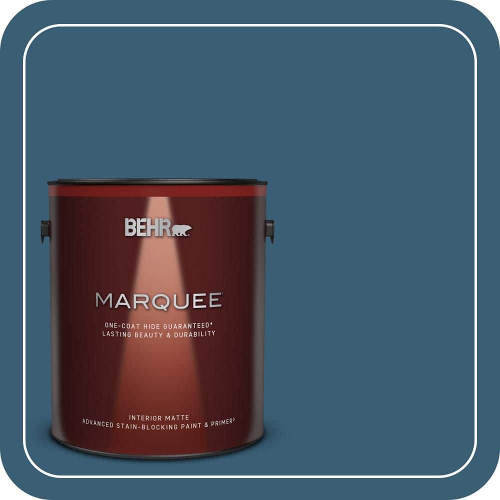 1 gal. #S490-7 Superior Blue One-Coat Hide Matte Interior Paint & Primer price history on PriceWatchPro