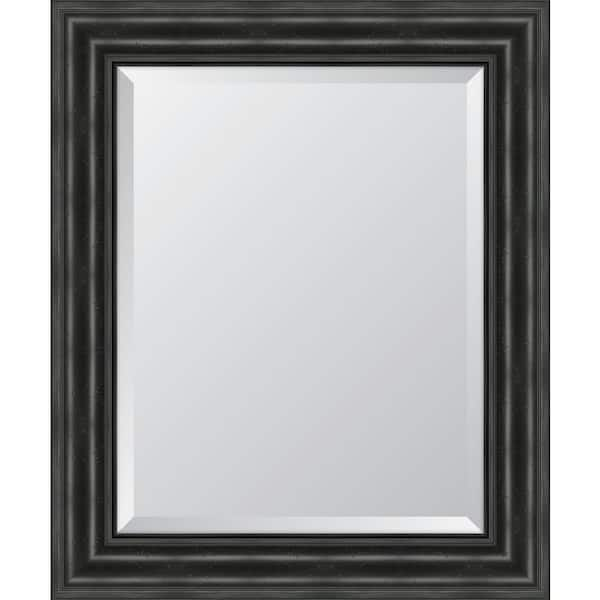 Melissa Van Hise Medium Rectangle Black Beveled Glass Classic Mirror (30 in. H x 36 in. W)