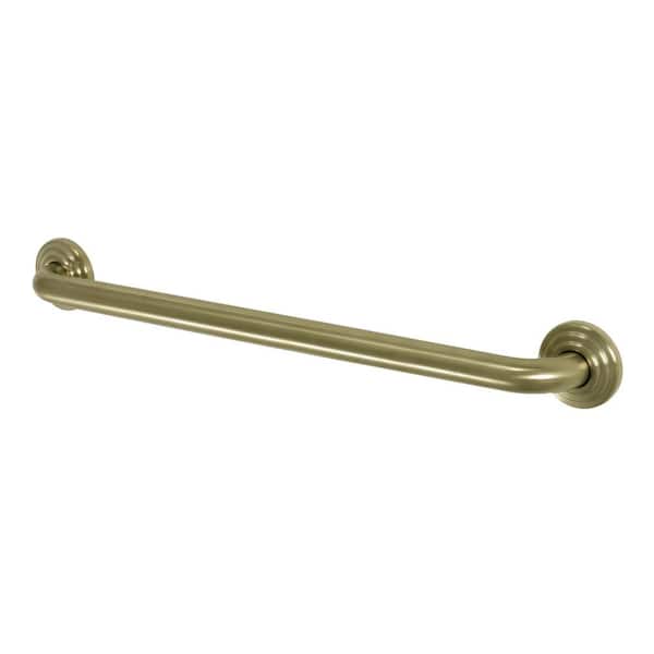 Kingston Brass Restoration 24 in. x 1-1/4 in. Grab Bar in Brushed Brass