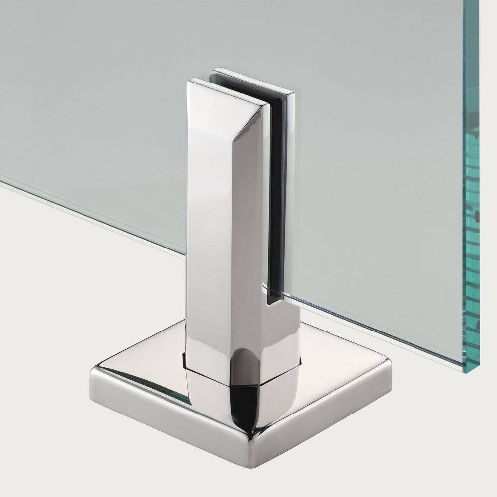 3.8 in. x 3.8 in. x 6.3 in. Chrome Stainless Steel Square Baseplate Glass Railing Spigot for 1/2 in. Glass Thickness price history on PriceWatchPro
