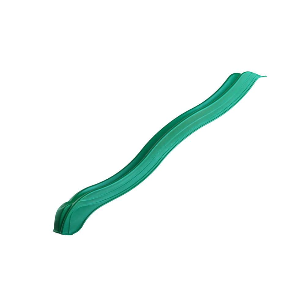 Forest Green High-Density Polyethylene Alpine Wave Slide