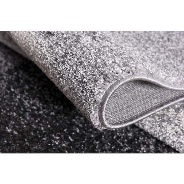 Nova Grey 6 ft. 6 in. x 9 ft. 4 in. Modern Abstract Area Rug