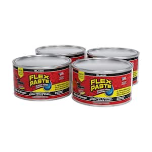 Flex Paste 1 lb. Black All Purpose Strong Flexible Watertight Multipurpose Sealant (4-Pack)