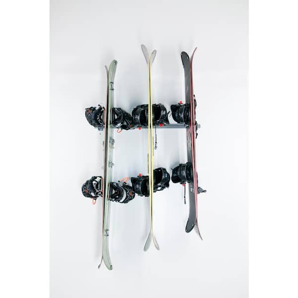 Monkey Bars Powder Coat Steel 6-Snowboard Storage Rack