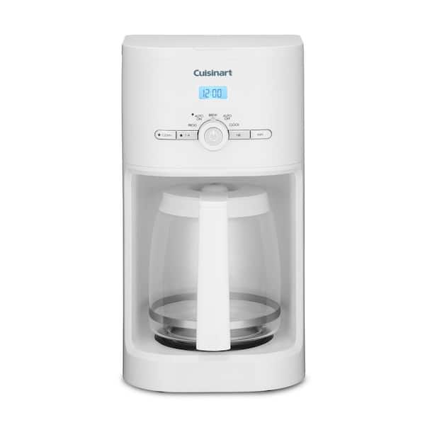 Classic 12 Cup Programmable White Drip Coffee Maker