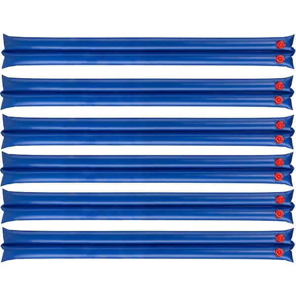 8 ft. Heavy-Duty Water Tubes/Water Bags for Winterizing In-Ground Pool Covers, Double-Chamber, 6-Pack