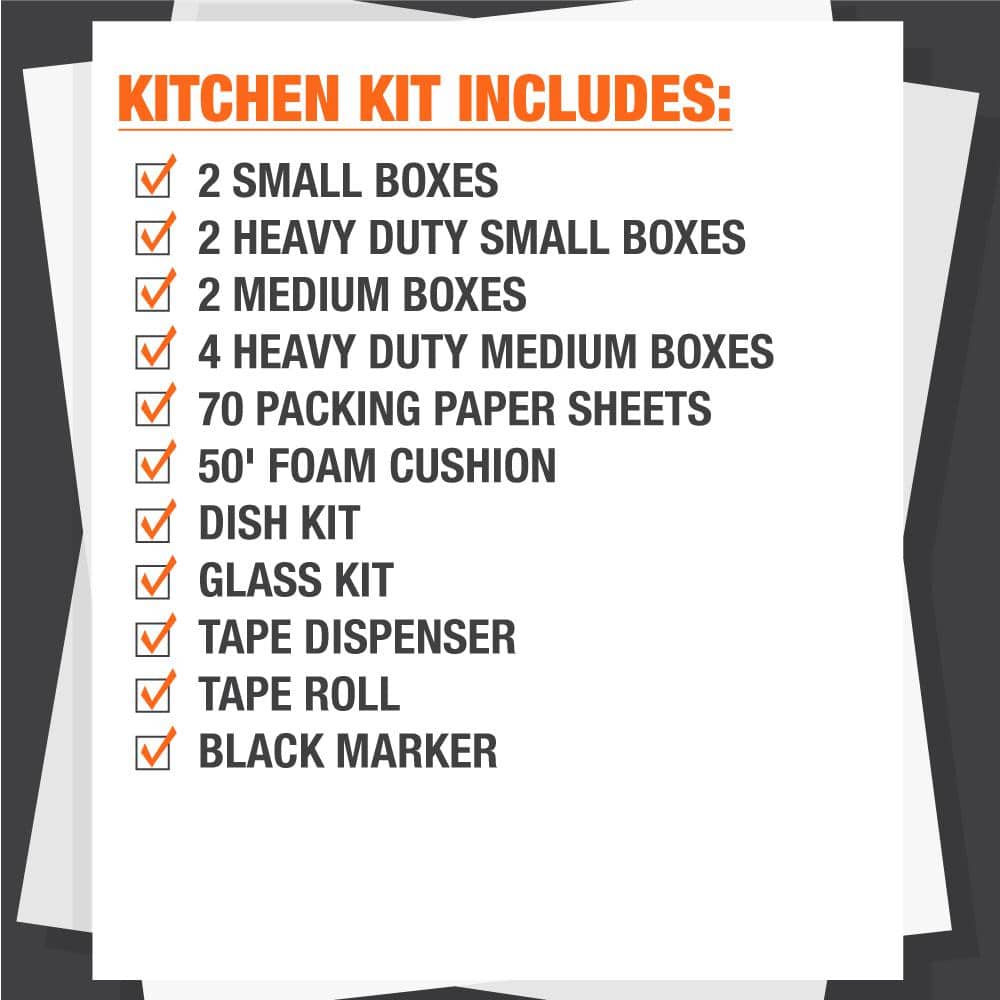 Kitchen Packing Moving Box Kit 10-Box - rated 4.1341 stars from 455 reviews