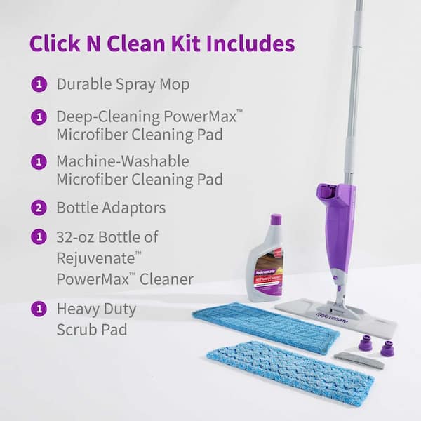 Rejuvenate Click n Clean Multi-Surface PowerMax Microfiber Spray