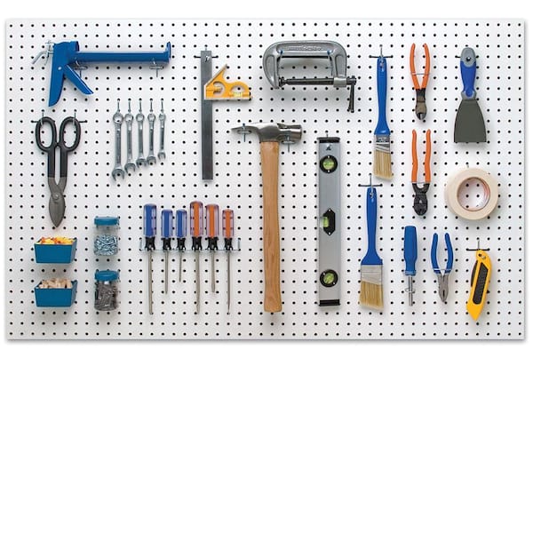 1.5 Inch Pegboard Hooks Kit 100 Pk L Style For Board Assortment Tool Organizer 