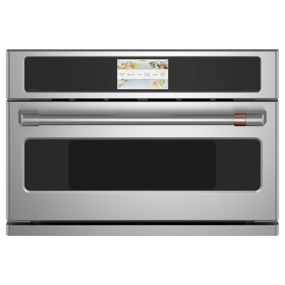 30 in Wide 1.7 cu ft Smart Electric Wall Oven and Microwave Combo with 240V Advantium Technology in Matte Black
